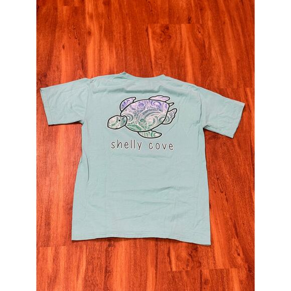 EUC! Shelly Cove Short Sleeve graphic T-Shirt - Small - Blue - Picture 3 of 3